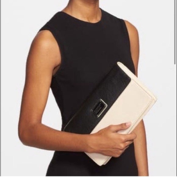 Marc By Marc Jacobs Black /Cream Clutch cream bag - Picture 2 of 13